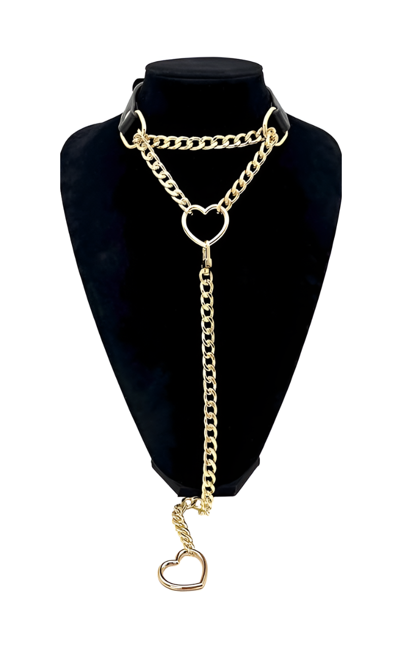 DolceCatene™ - Collar de Cuero con Cierre Giratorio