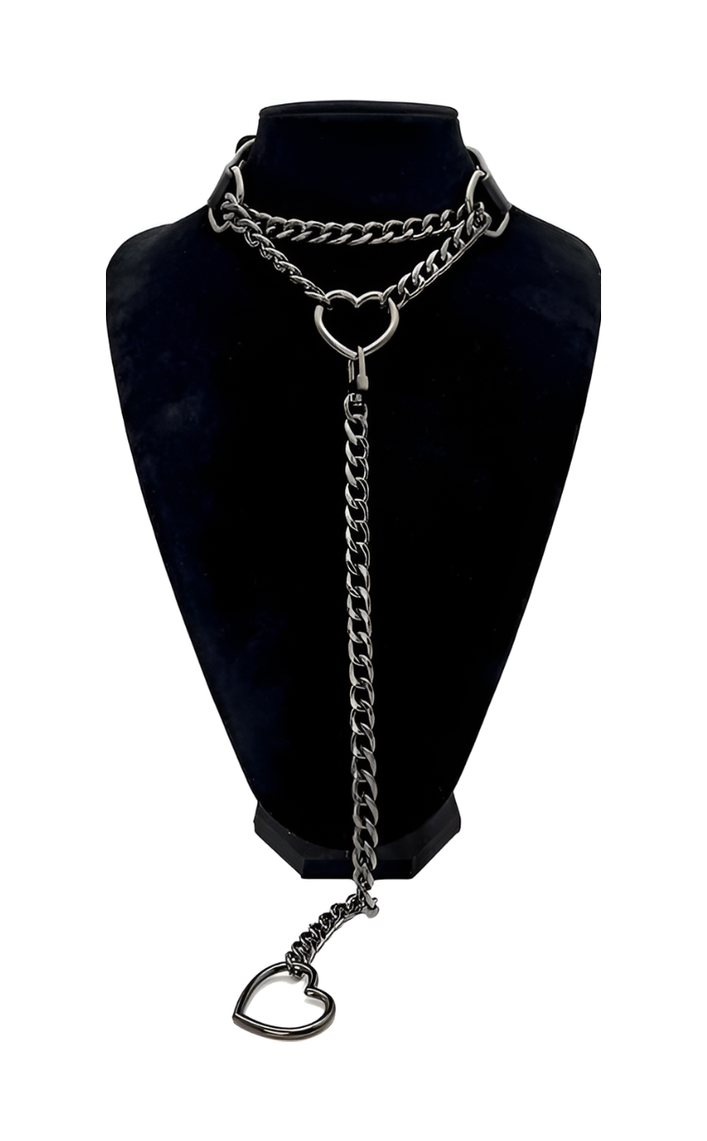 DolceCatene™ - Collar de Cuero con Cierre Giratorio