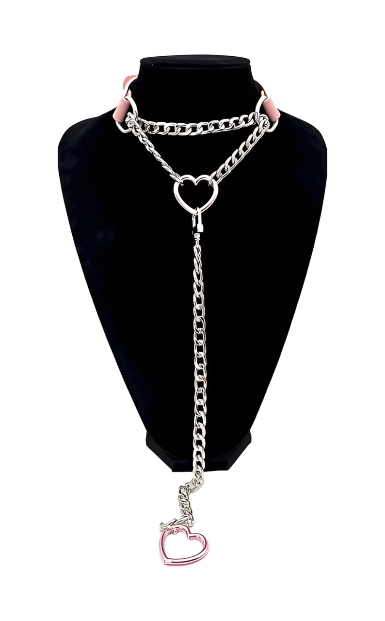 DolceCatene™ - Collar de Cuero con Cierre Giratorio