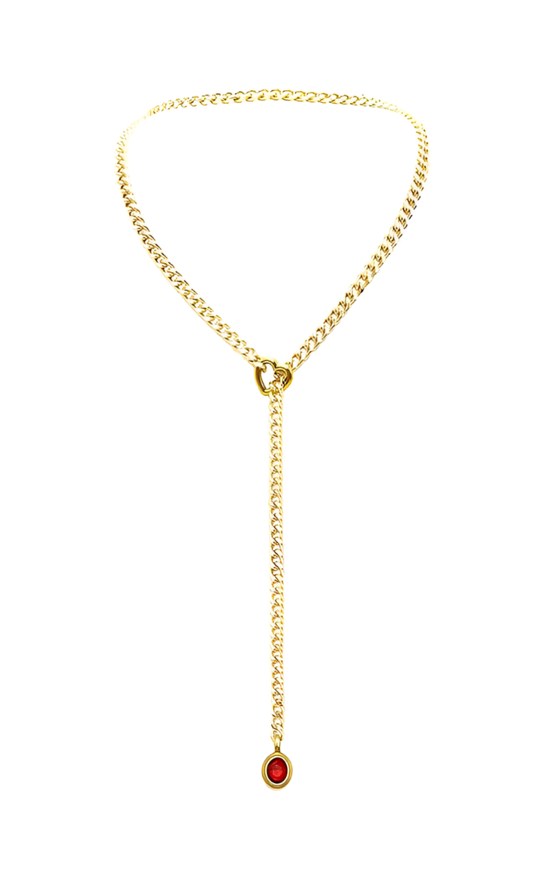 DolceCatene™ - Gargantilla de Cadena con Encanto de Cristal