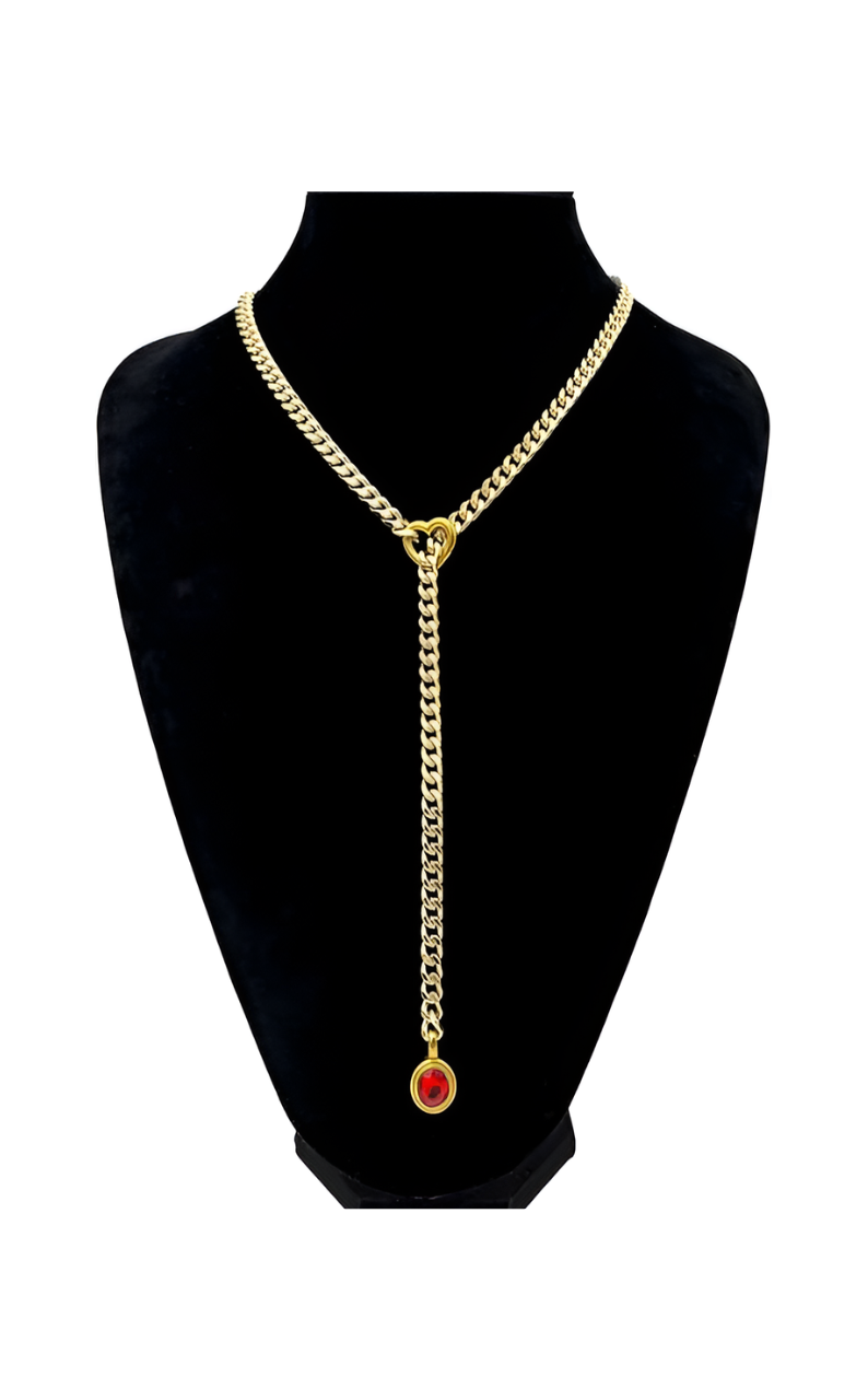 DolceCatene™ - Gargantilla de Cadena con Encanto de Cristal