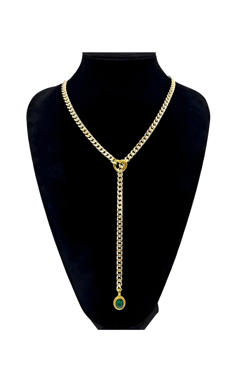 DolceCatene™ - Gargantilla de Cadena con Encanto de Cristal