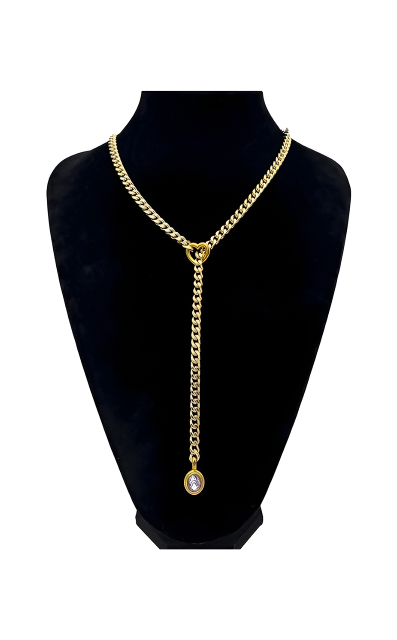 DolceCatene™ - Gargantilla de Cadena con Encanto de Cristal