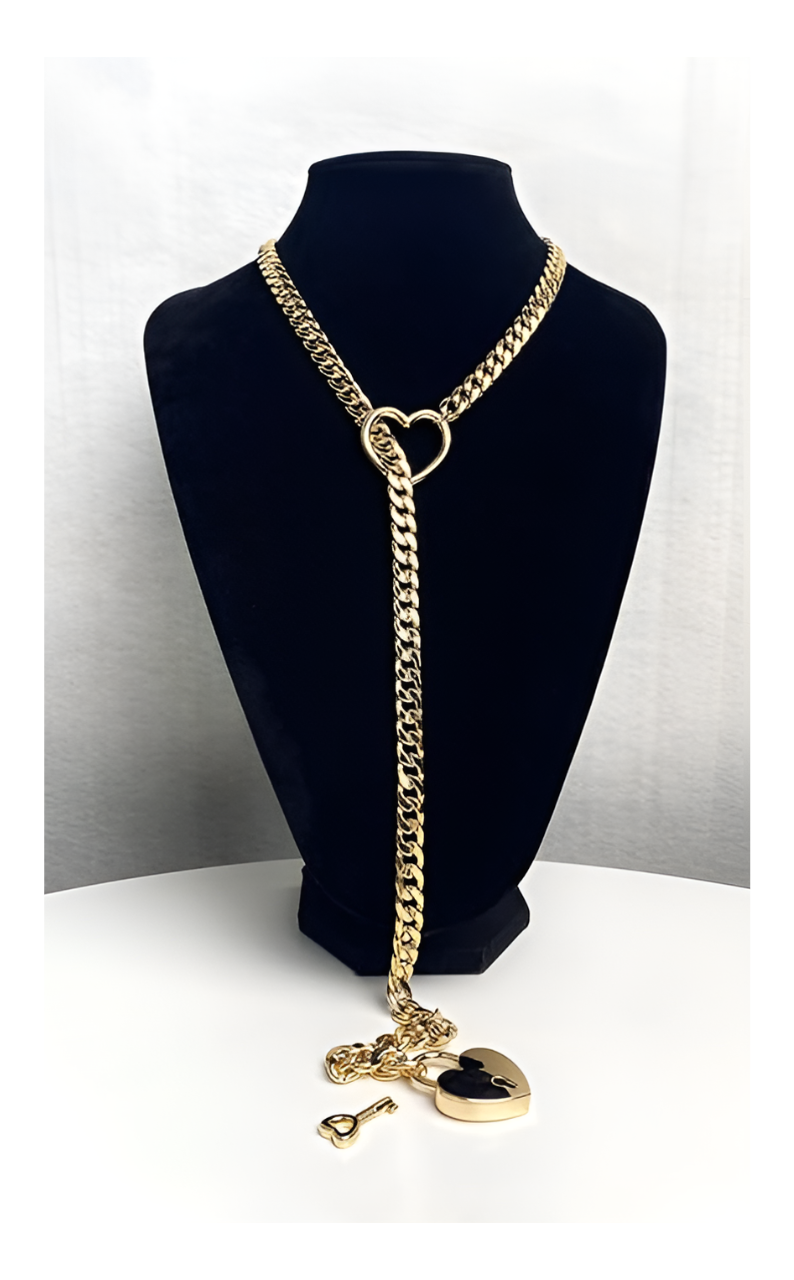 DolceCatene™ - Cadena deslizante con candado y llave