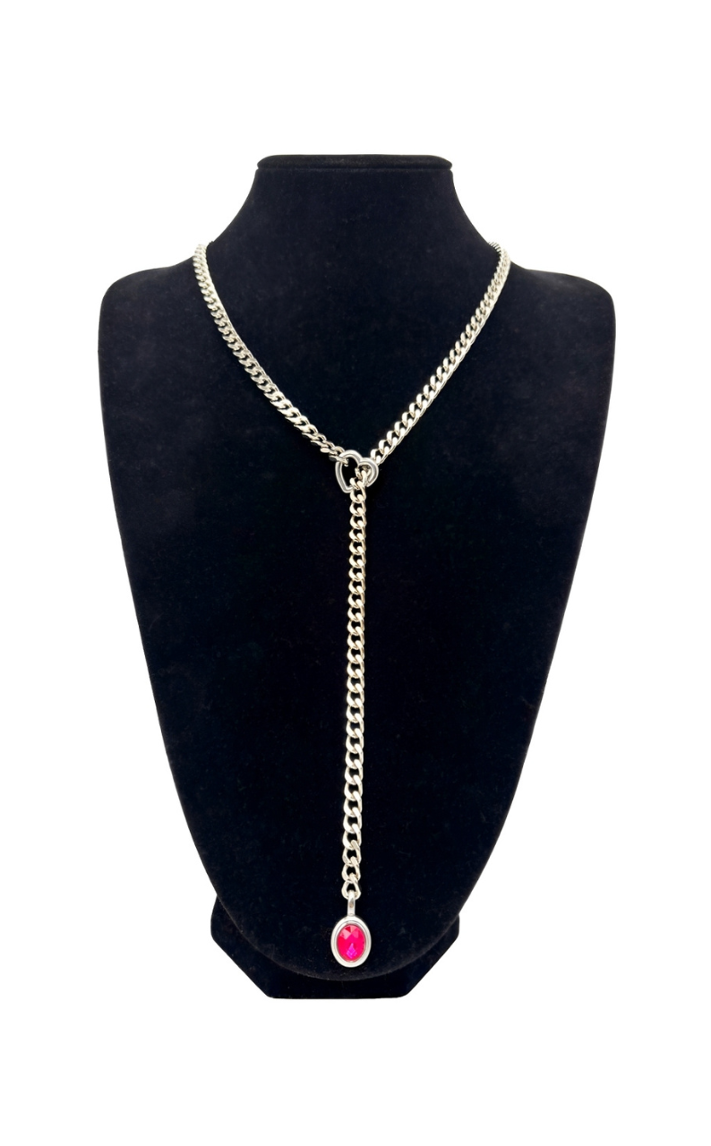 DolceCatene™ - Gargantilla de Cadena con Encanto de Cristal