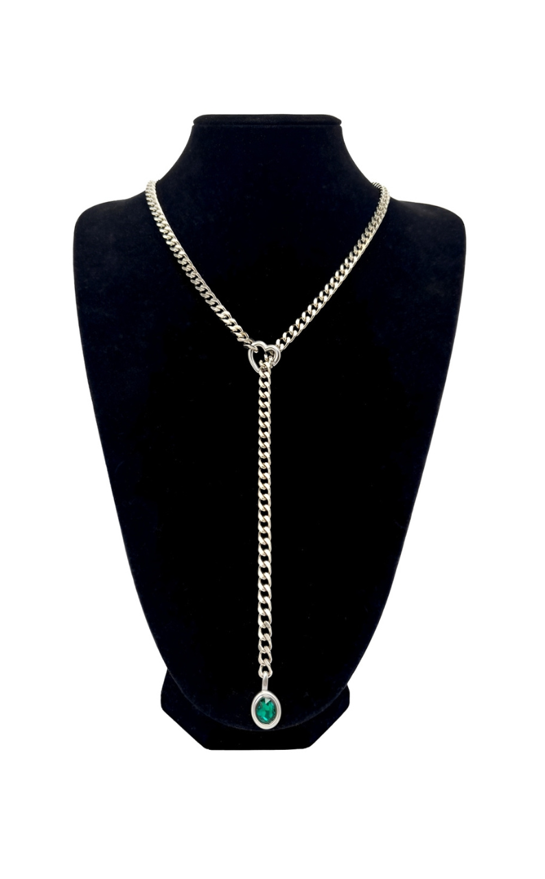 DolceCatene™ - Gargantilla de Cadena con Encanto de Cristal