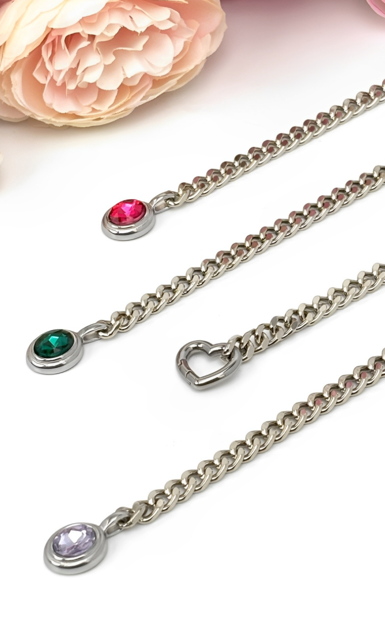 DolceCatene™ - Gargantilla de Cadena con Encanto de Cristal