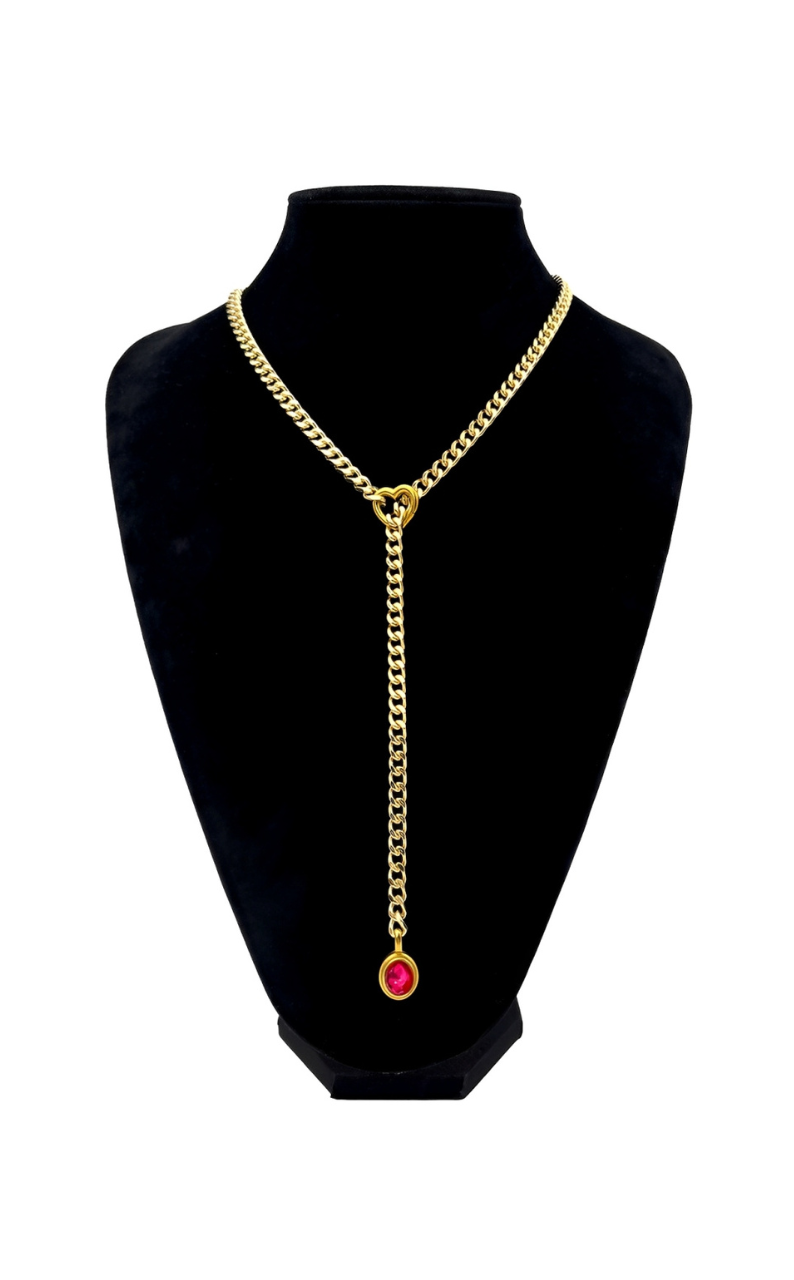 DolceCatene™ - Gargantilla de Cadena con Encanto de Cristal