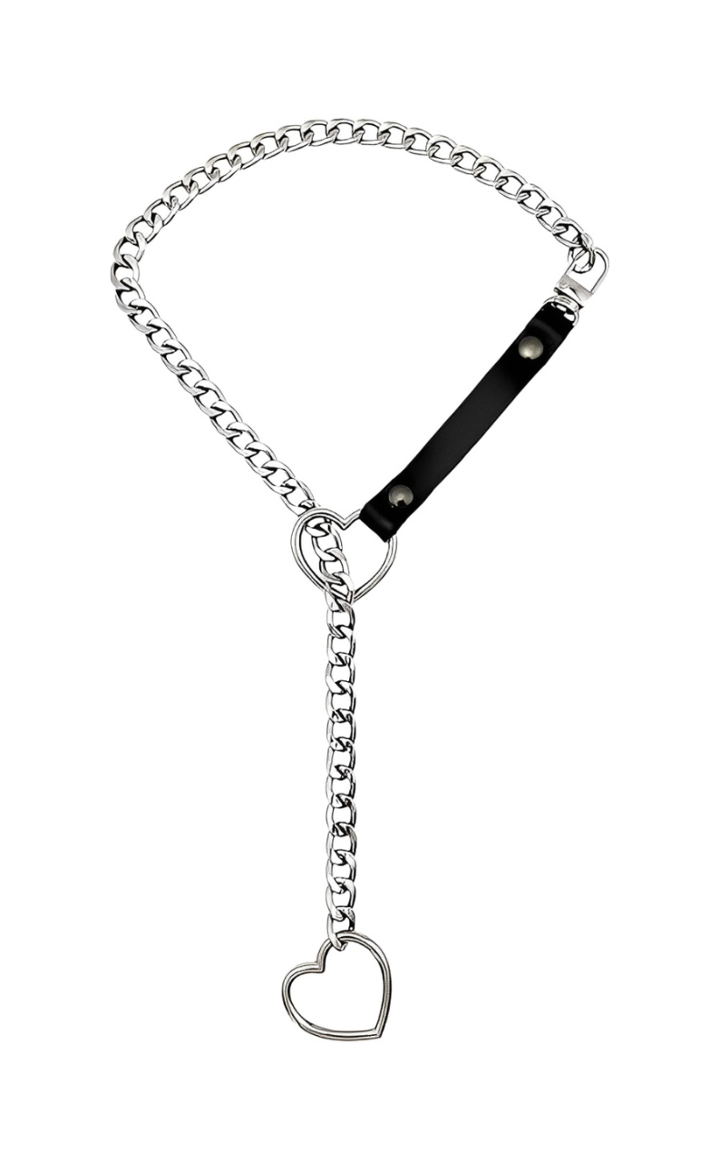 DolceCatene™ – Collares de Cuero con Cadena de Corazón