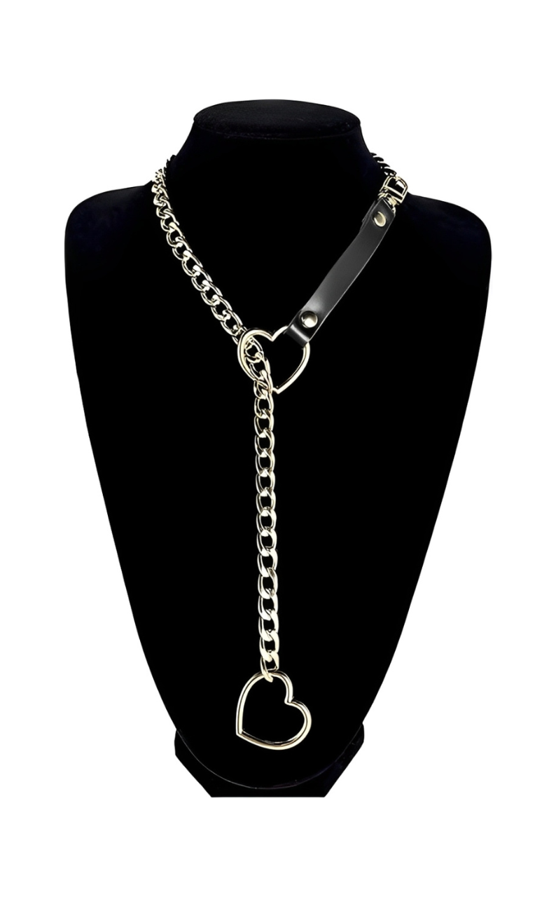 DolceCatene™ – Collares de Cuero con Cadena de Corazón