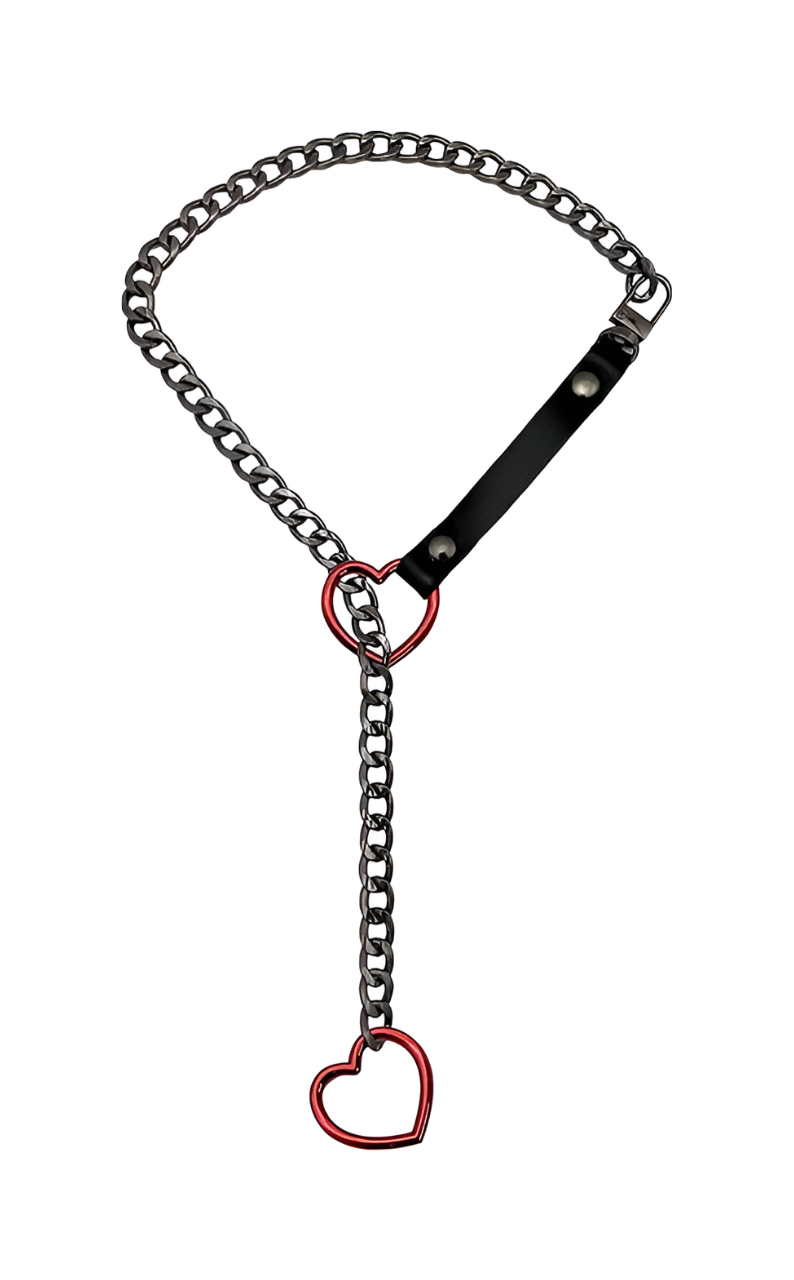 DolceCatene™ – Collares de Cuero con Cadena de Corazón