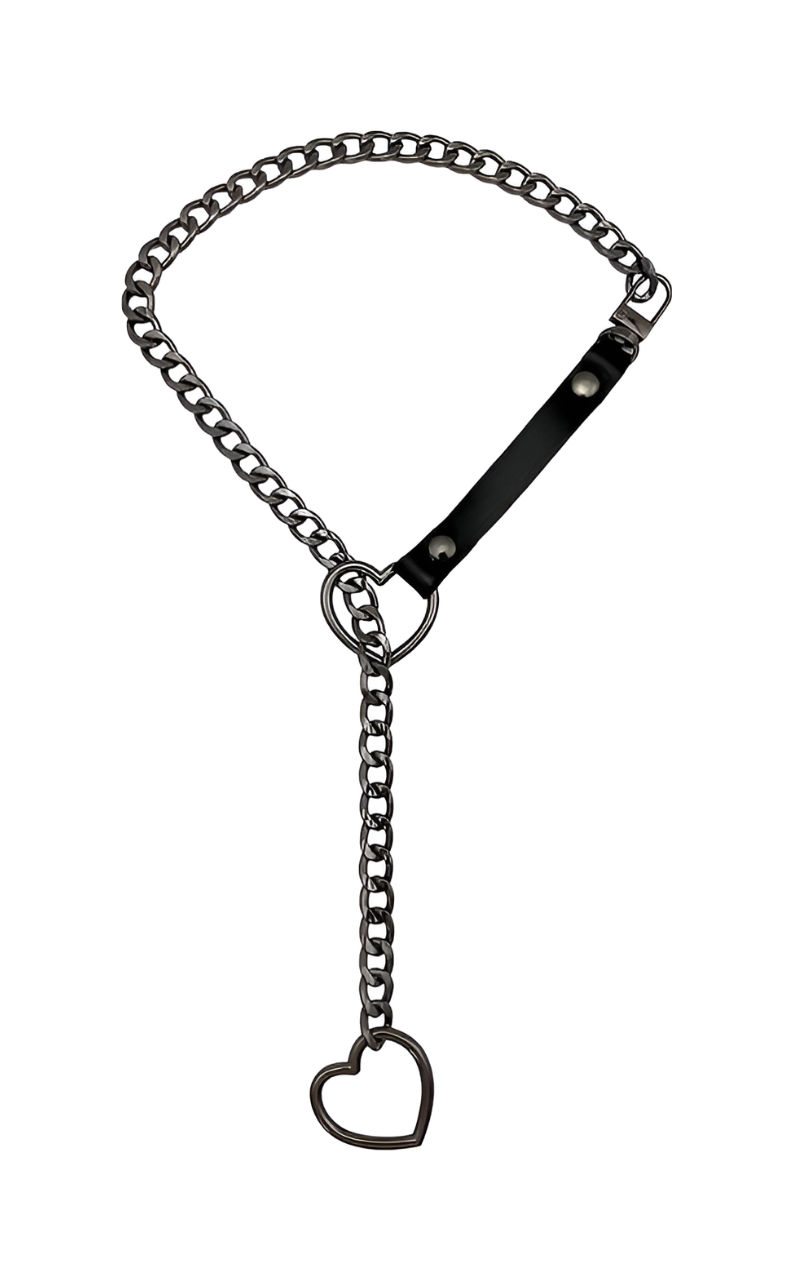 DolceCatene™ – Collares de Cuero con Cadena de Corazón