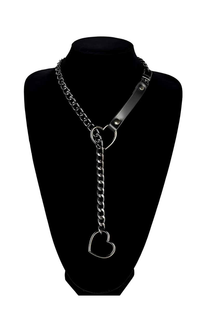 DolceCatene™ – Collares de Cuero con Cadena de Corazón