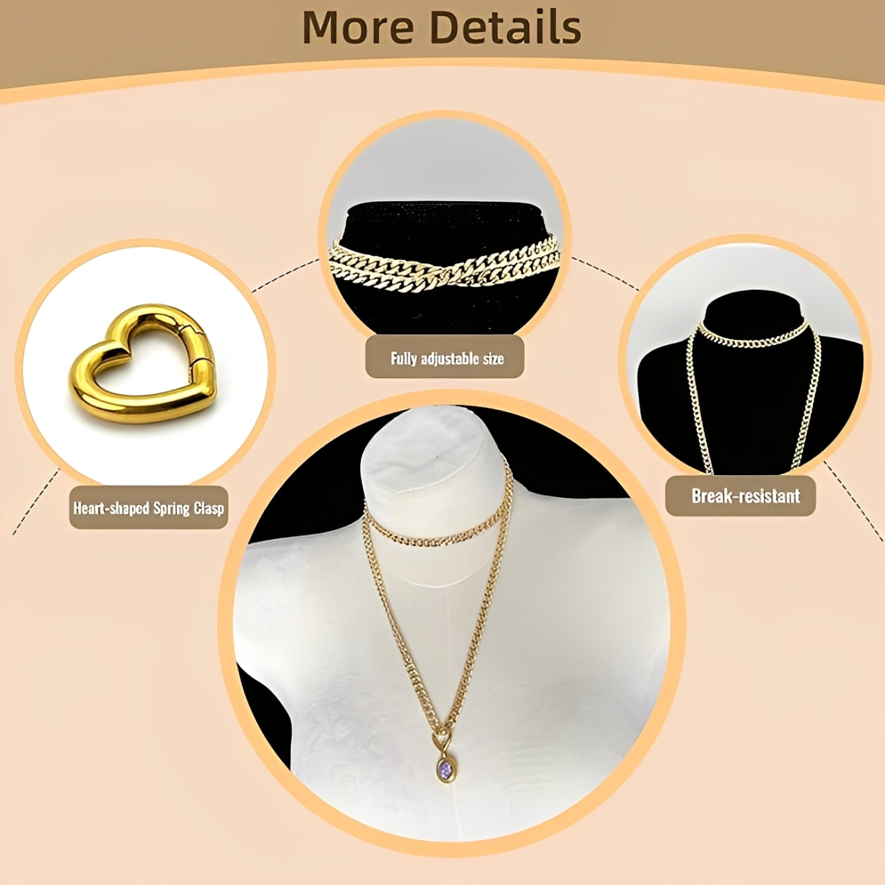 DolceCatene™ - Gargantilla de Bucle con Encanto de Cristal