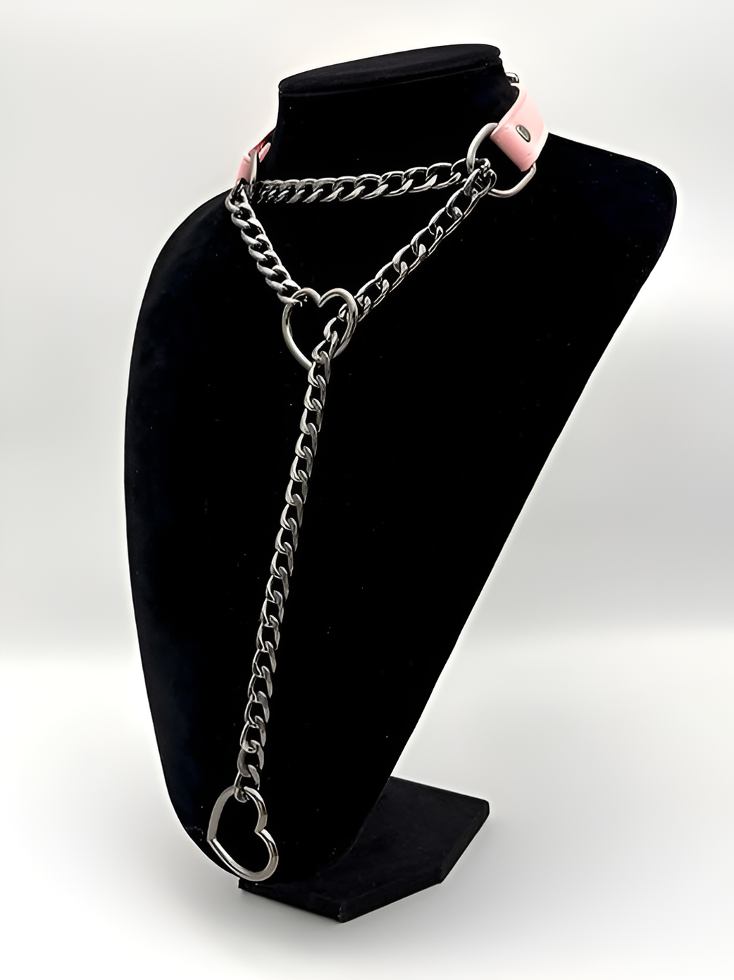 DolceCatene™ - Collar de Cuero con Cadena de Corazón