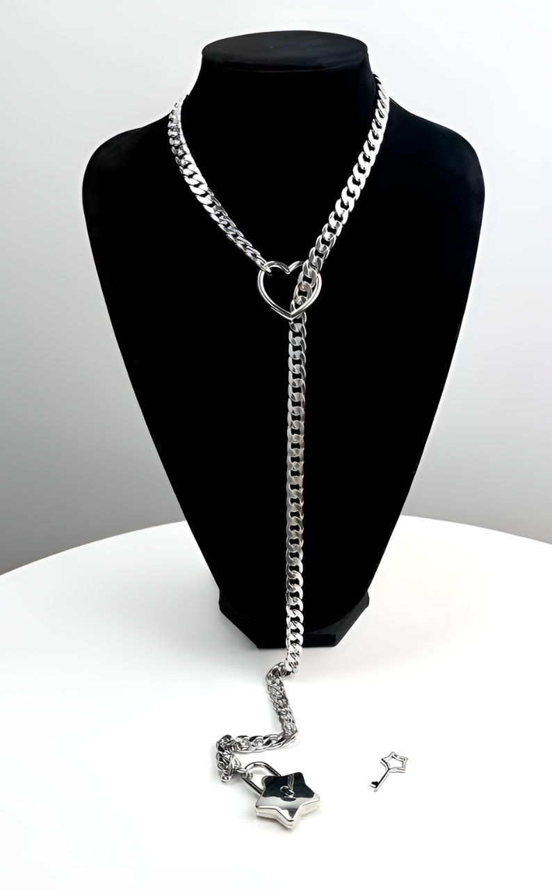 DolceCatene™ - Candado y Llave en Forma de Corazón y Estrella