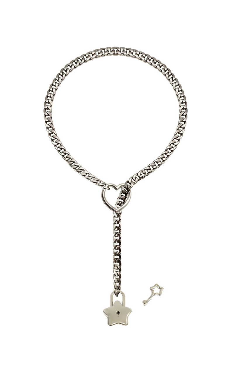 DolceCatene™ - Candado y Llave en Forma de Corazón y Estrella