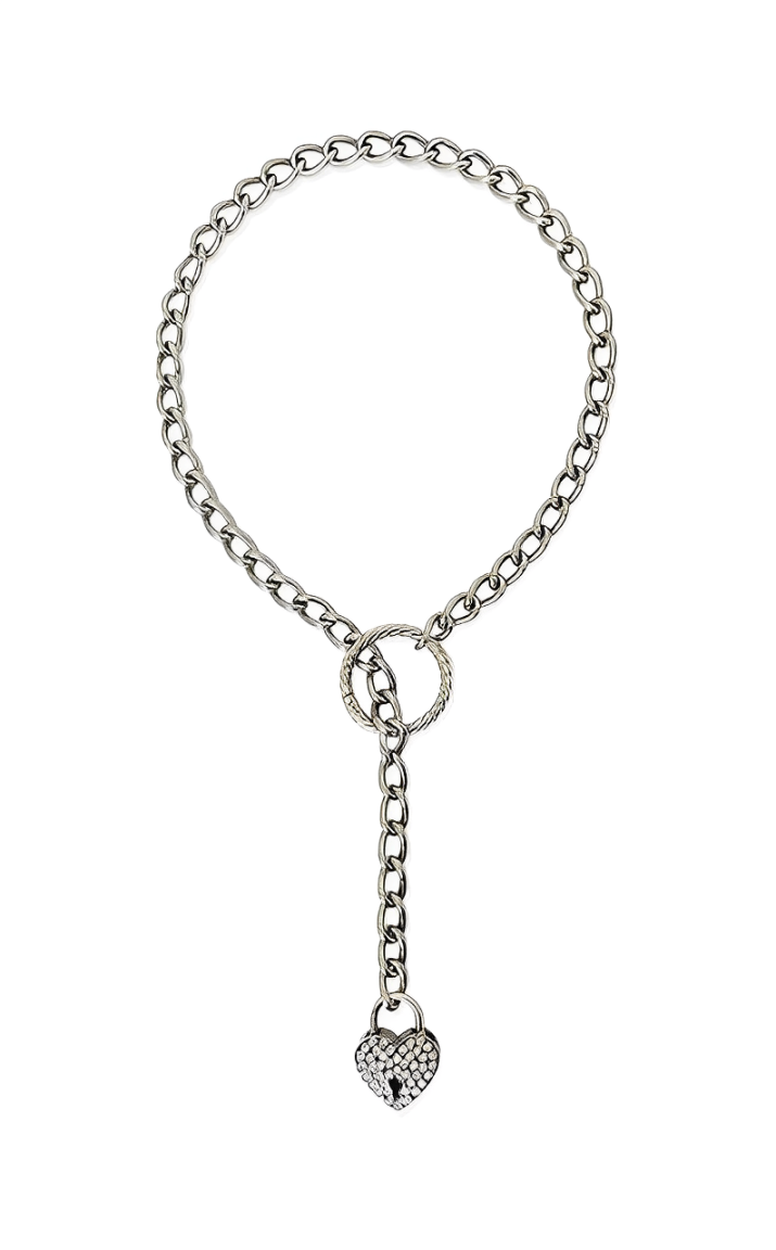 DolceCatene™ - Cadena deslizante con candado y llave de cristal