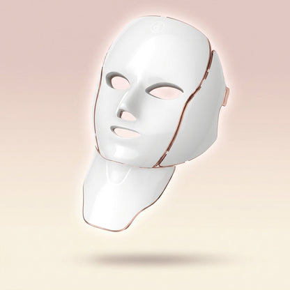 Mascarilla LED Dolce Lumina flotando, rostro y cuello