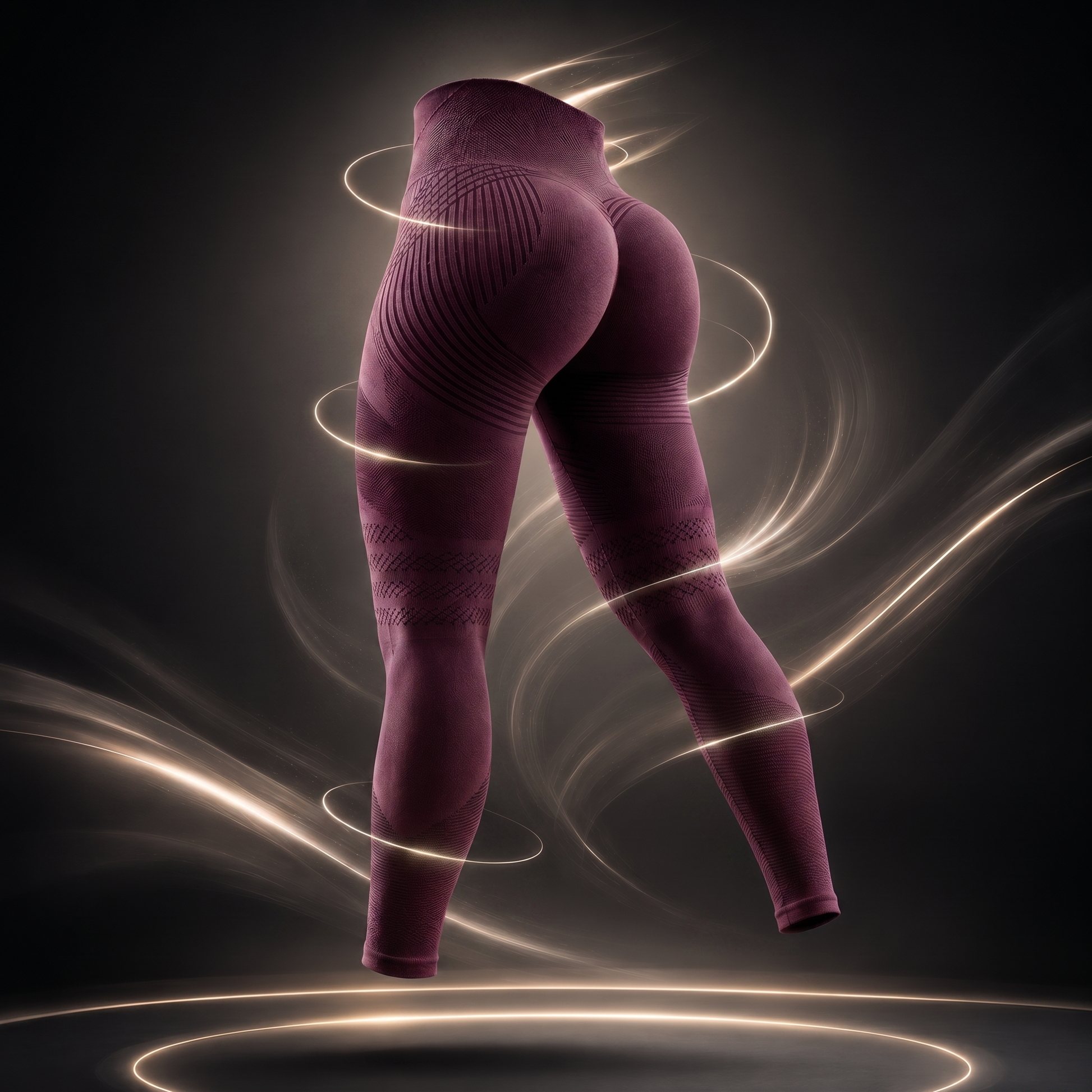 Leggings 3D Dolce Catene - Burdeos